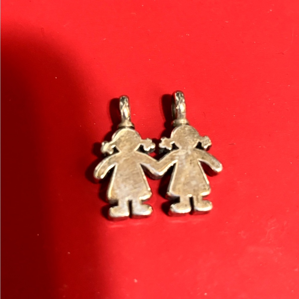 TOUS Silver Girl Charm Pendant